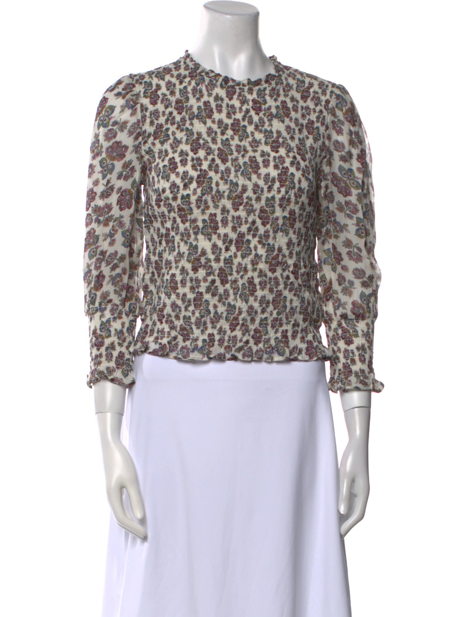 Veronica Beard Animal Print Crew Neck Blouse w/ Tags