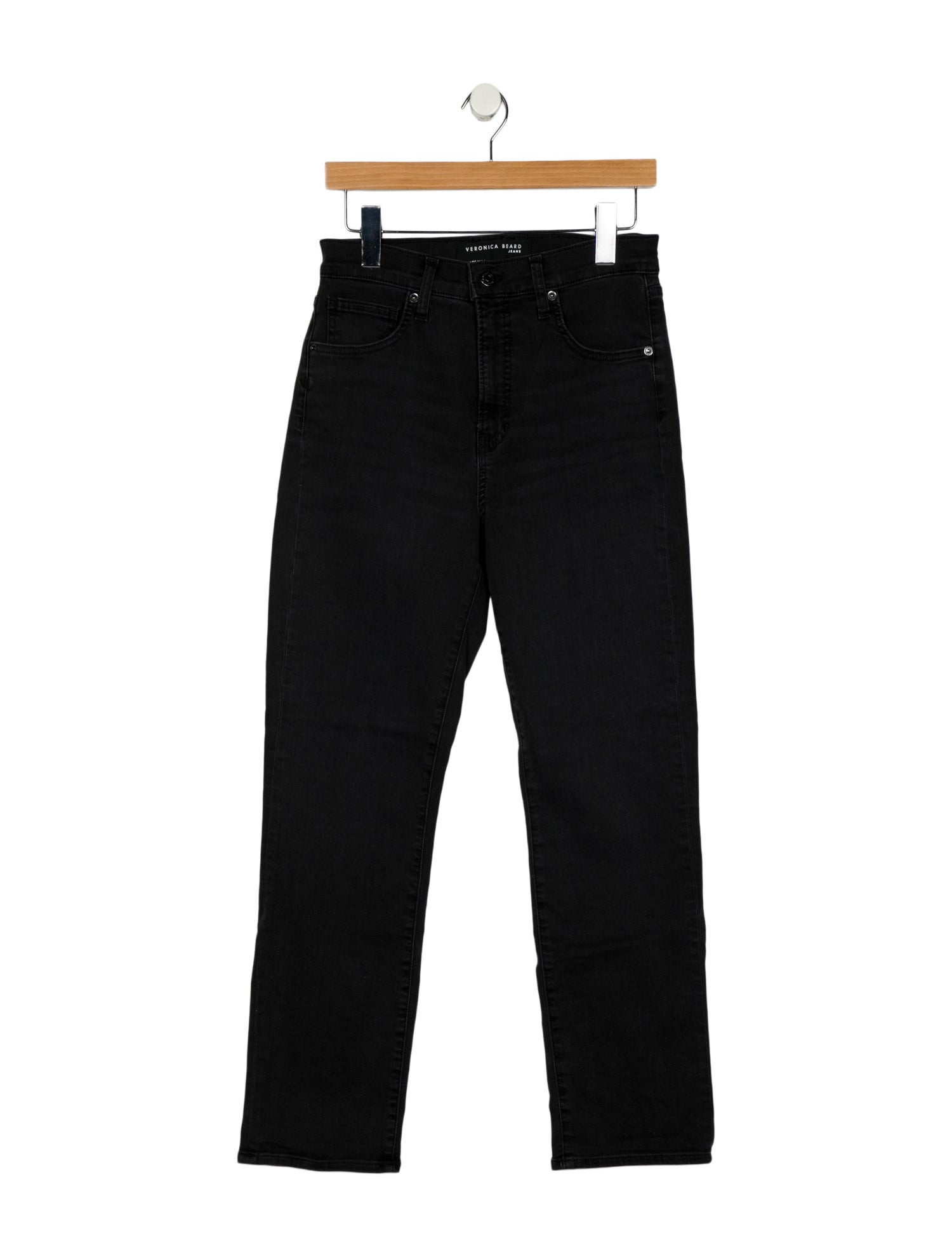 Veronica Beard High-Rise Straight Leg Jeans