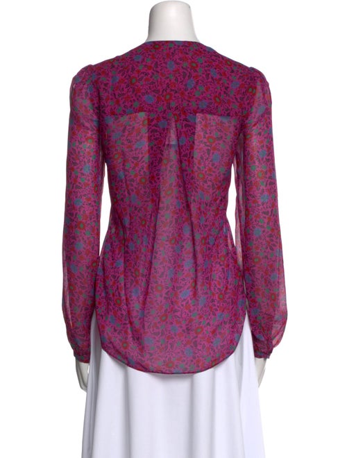 Veronica Beard Silk Printed Blouse