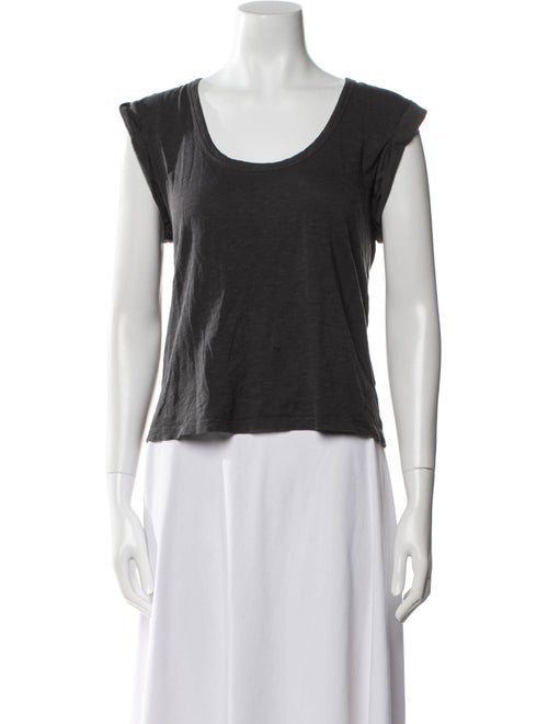 Veronica Beard Scoop Neck Short Sleeve T-Shirt