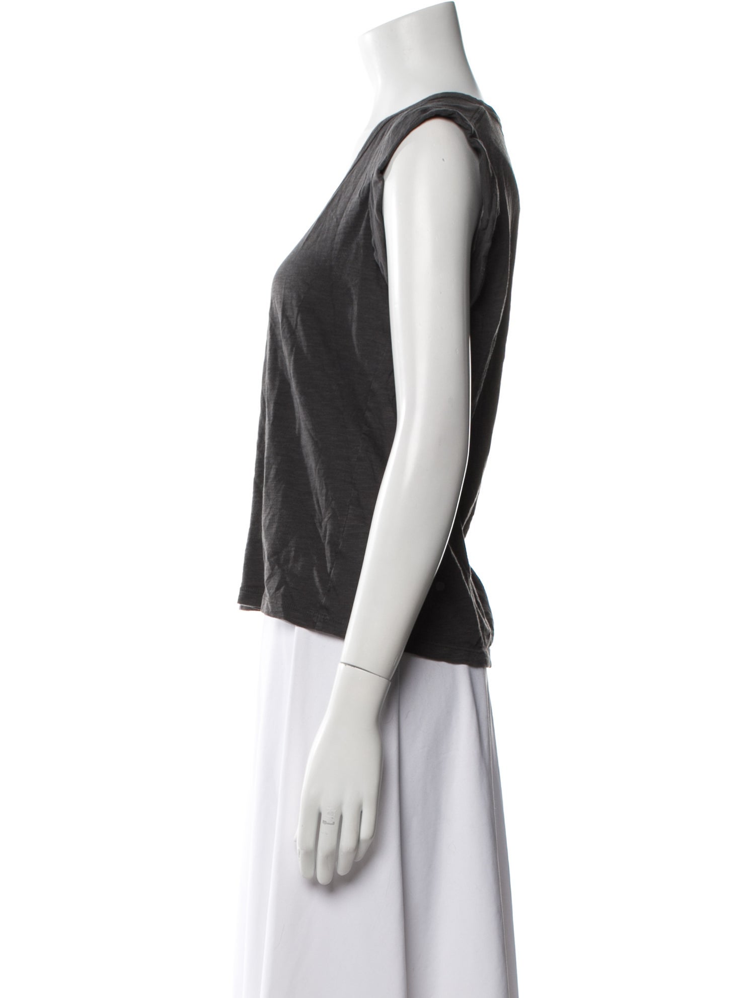 Veronica Beard Scoop Neck Short Sleeve T-Shirt