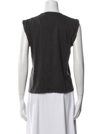 Veronica Beard Scoop Neck Short Sleeve T-Shirt