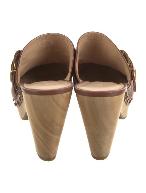 Veronica Beard Leather Studded Accents Mules