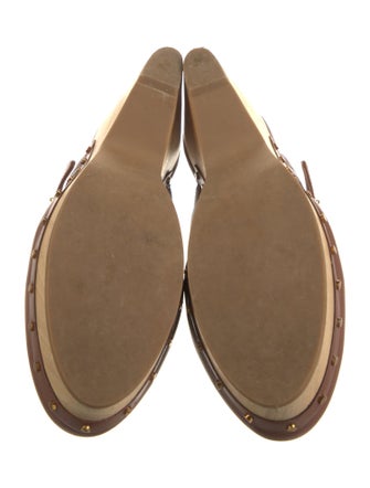 Veronica Beard Leather Studded Accents Mules