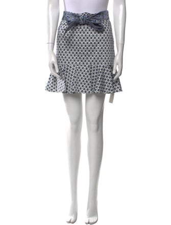 Veronica Beard Printed Mini Skirt