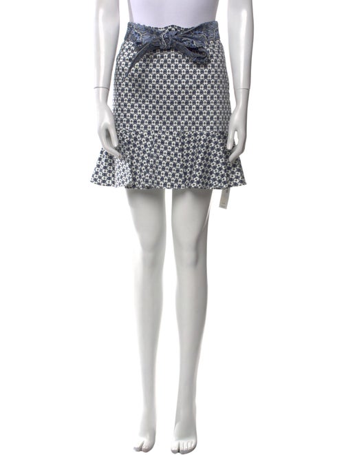 Veronica Beard Printed Mini Skirt
