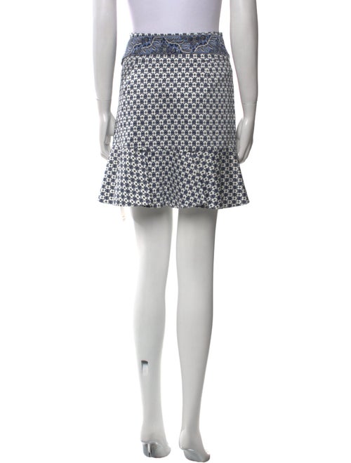 Veronica Beard Printed Mini Skirt