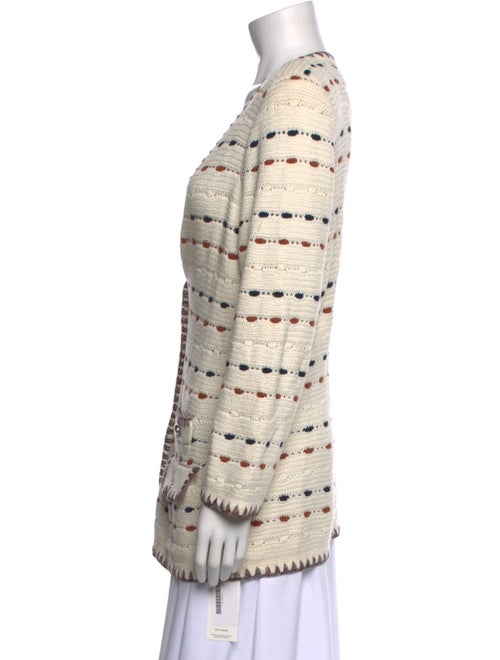 Veronica Beard Striped V-Neck Sweater