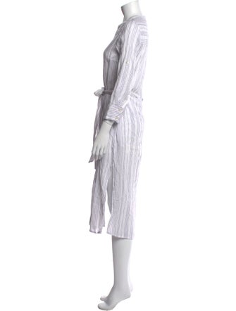 Veronica Beard Striped Midi Length Dress