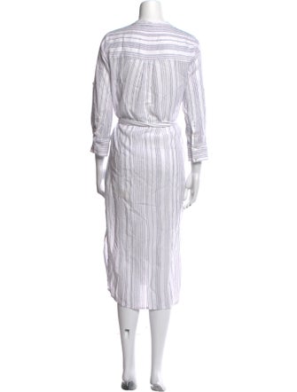 Veronica Beard Striped Midi Length Dress