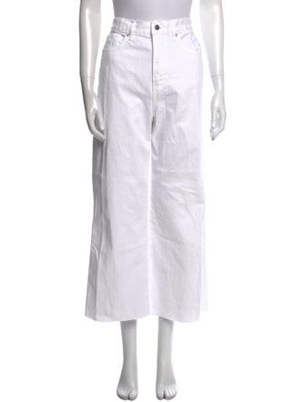 Veronica Beard High-Rise Wide Leg Jeans