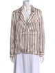 Veronica Beard Striped Long Sleeve Blouse