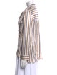 Veronica Beard Striped Long Sleeve Blouse