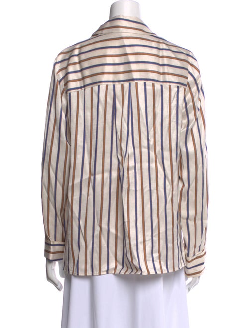 Veronica Beard Striped Long Sleeve Blouse