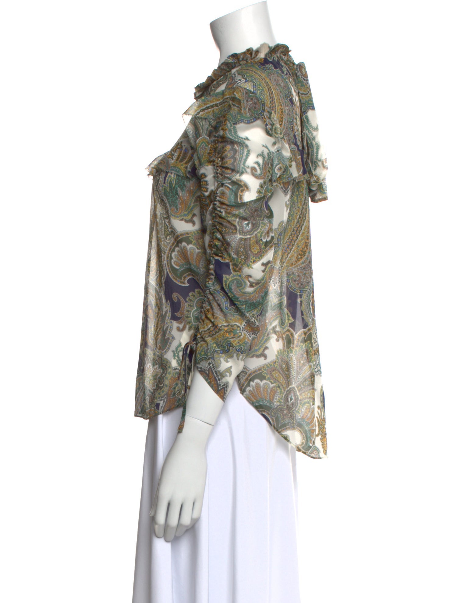 Veronica Beard Silk Printed Blouse