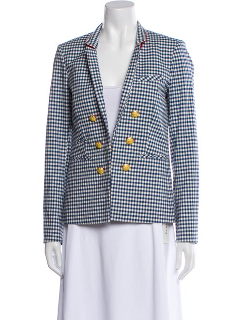 Veronica Beard Plaid Print Blazer