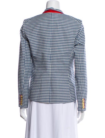 Veronica Beard Plaid Print Blazer