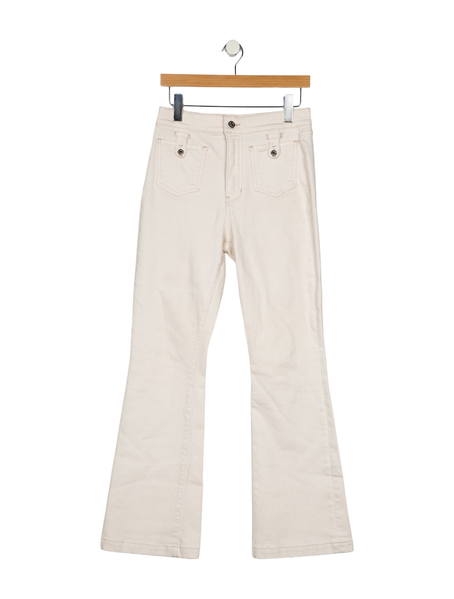 Veronica Beard High-Rise Wide Leg Jeans