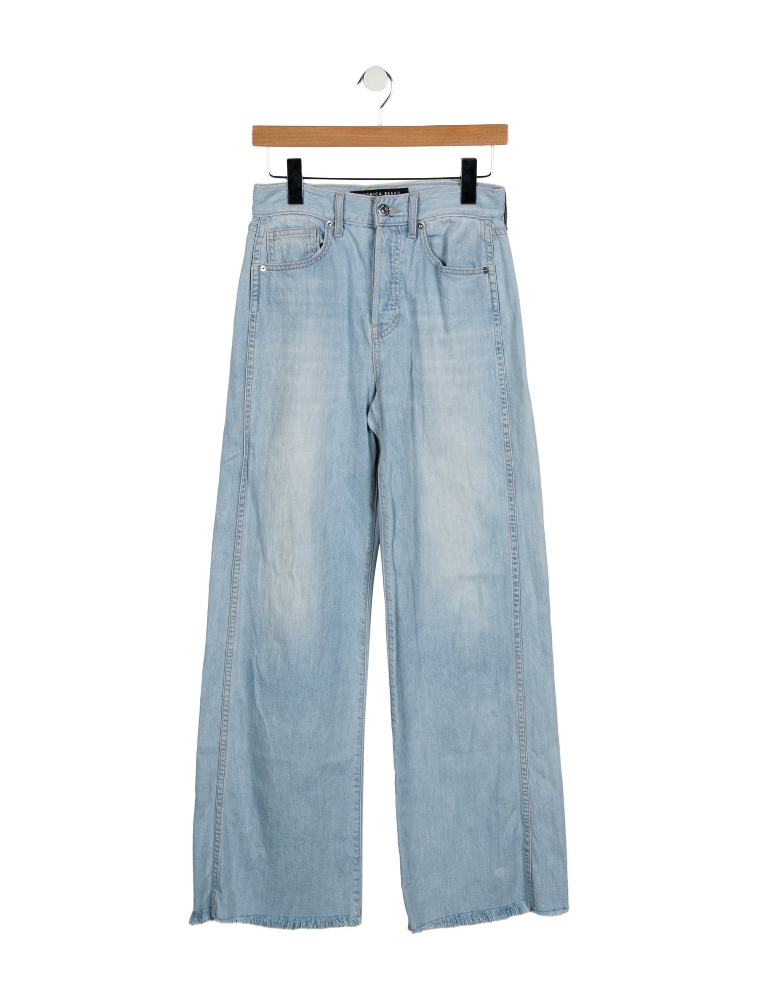 Veronica Beard High-Rise Wide Leg Jeans