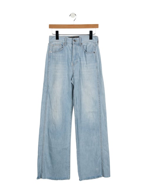 Veronica Beard High-Rise Wide Leg Jeans