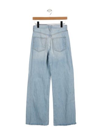 Veronica Beard High-Rise Wide Leg Jeans