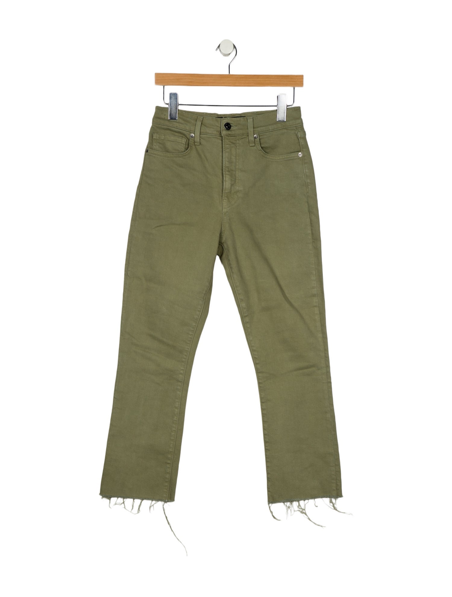 Veronica Beard High-Rise Straight Leg Jeans