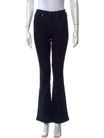 Veronica Beard Mid-Rise Wide Leg Jeans