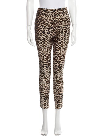Veronica Beard Animal Print Skinny Leg Pants