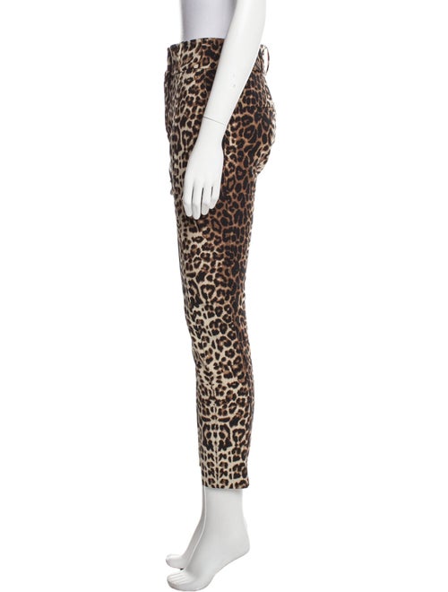 Veronica Beard Animal Print Skinny Leg Pants