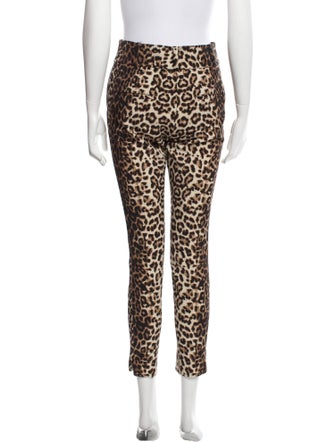 Veronica Beard Animal Print Skinny Leg Pants