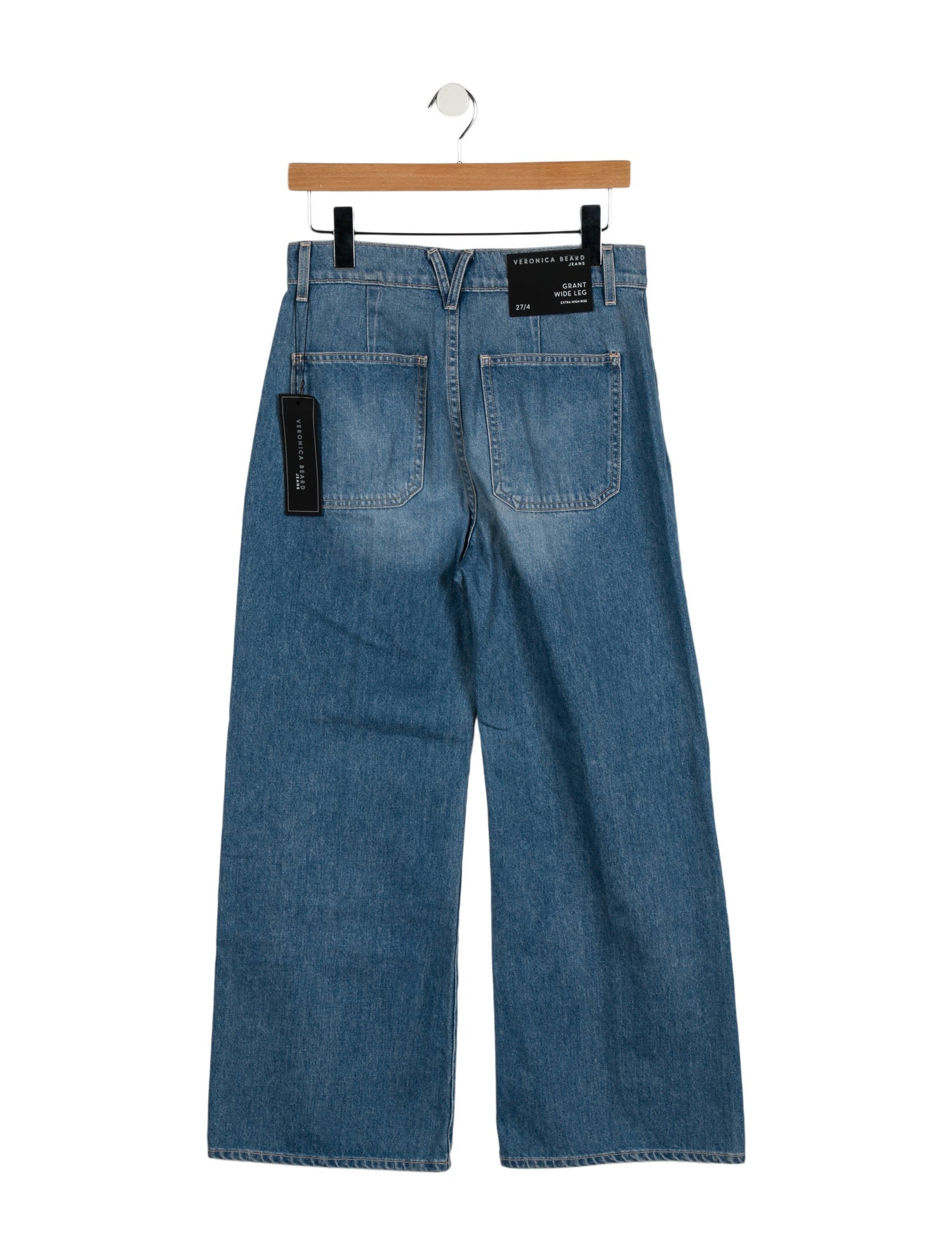 Veronica Beard High-Rise Wide Leg Jeans