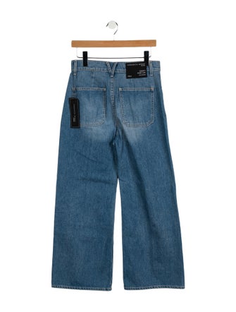 Veronica Beard High-Rise Wide Leg Jeans