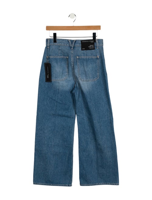 Veronica Beard High-Rise Wide Leg Jeans