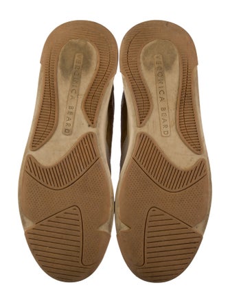 Veronica Beard Suede Colorblock Pattern Sneakers