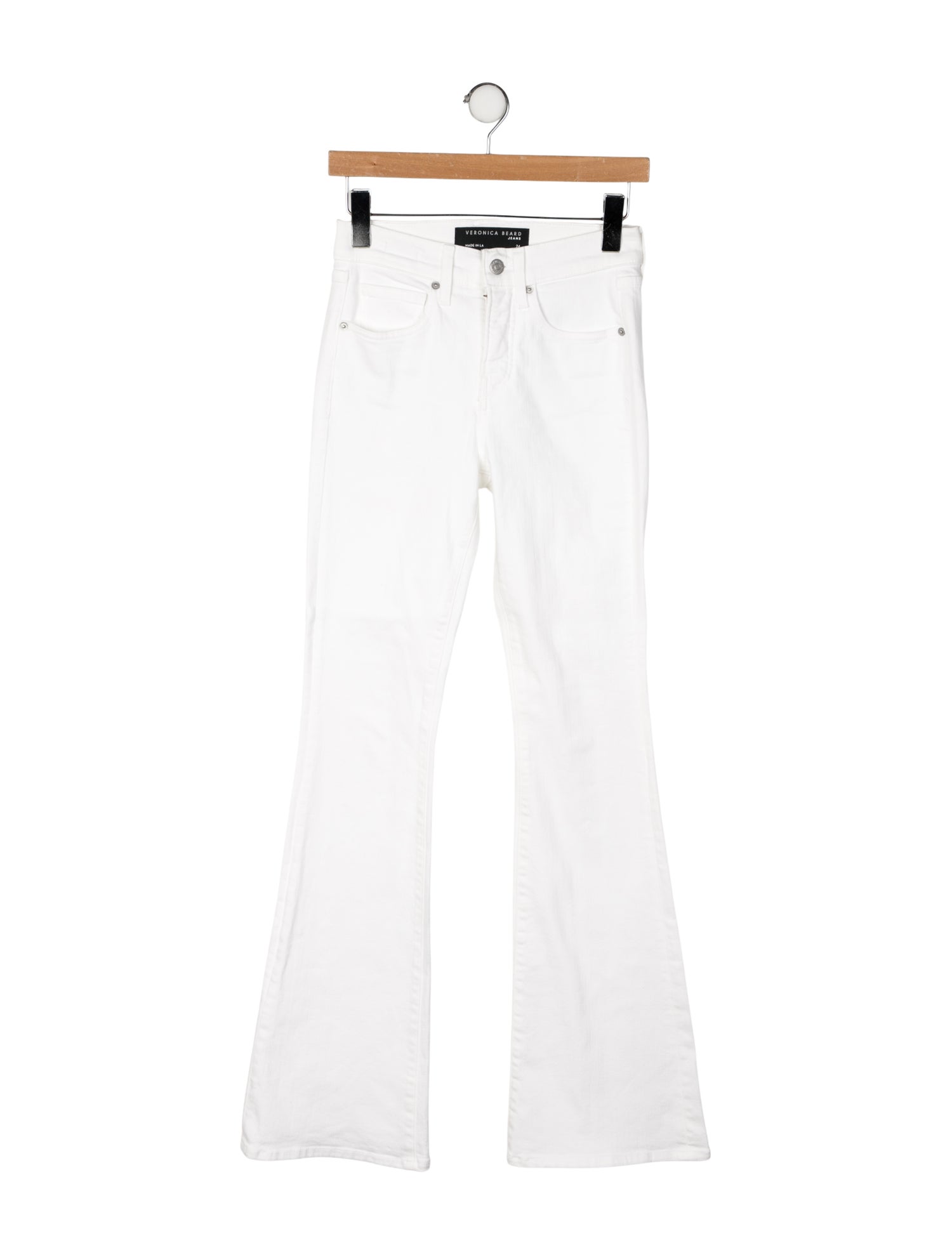 Veronica Beard High-Rise Wide Leg Jeans
