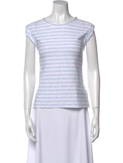 Veronica Beard Striped Crew Neck Top