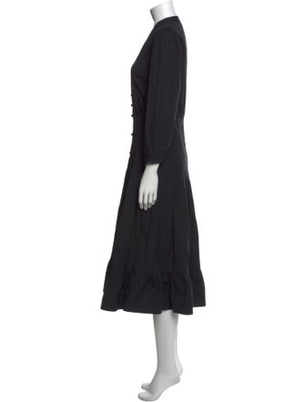 Veronica Beard V-Neck Midi Length Dress