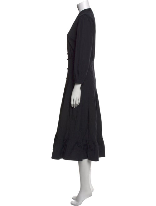 Veronica Beard V-Neck Midi Length Dress