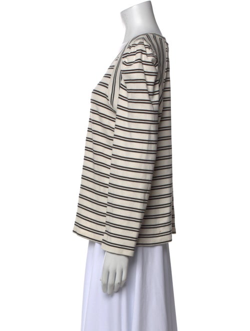 Veronica Beard Striped Scoop Neck T-Shirt