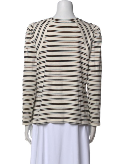 Veronica Beard Striped Scoop Neck T-Shirt