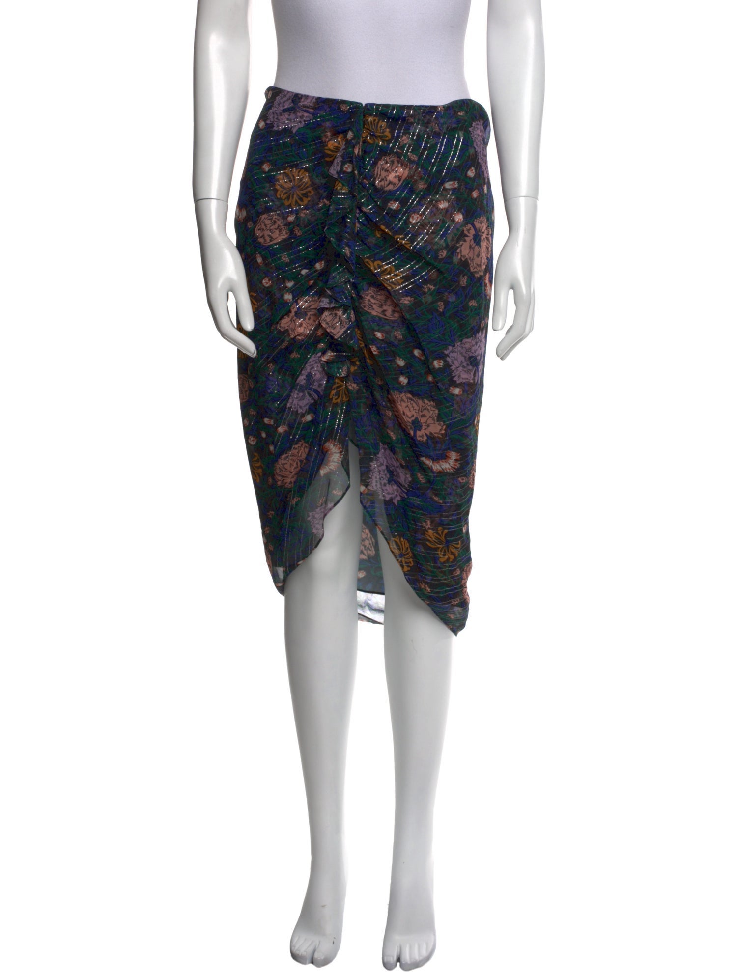 Veronica Beard Silk Knee-Length Skirt