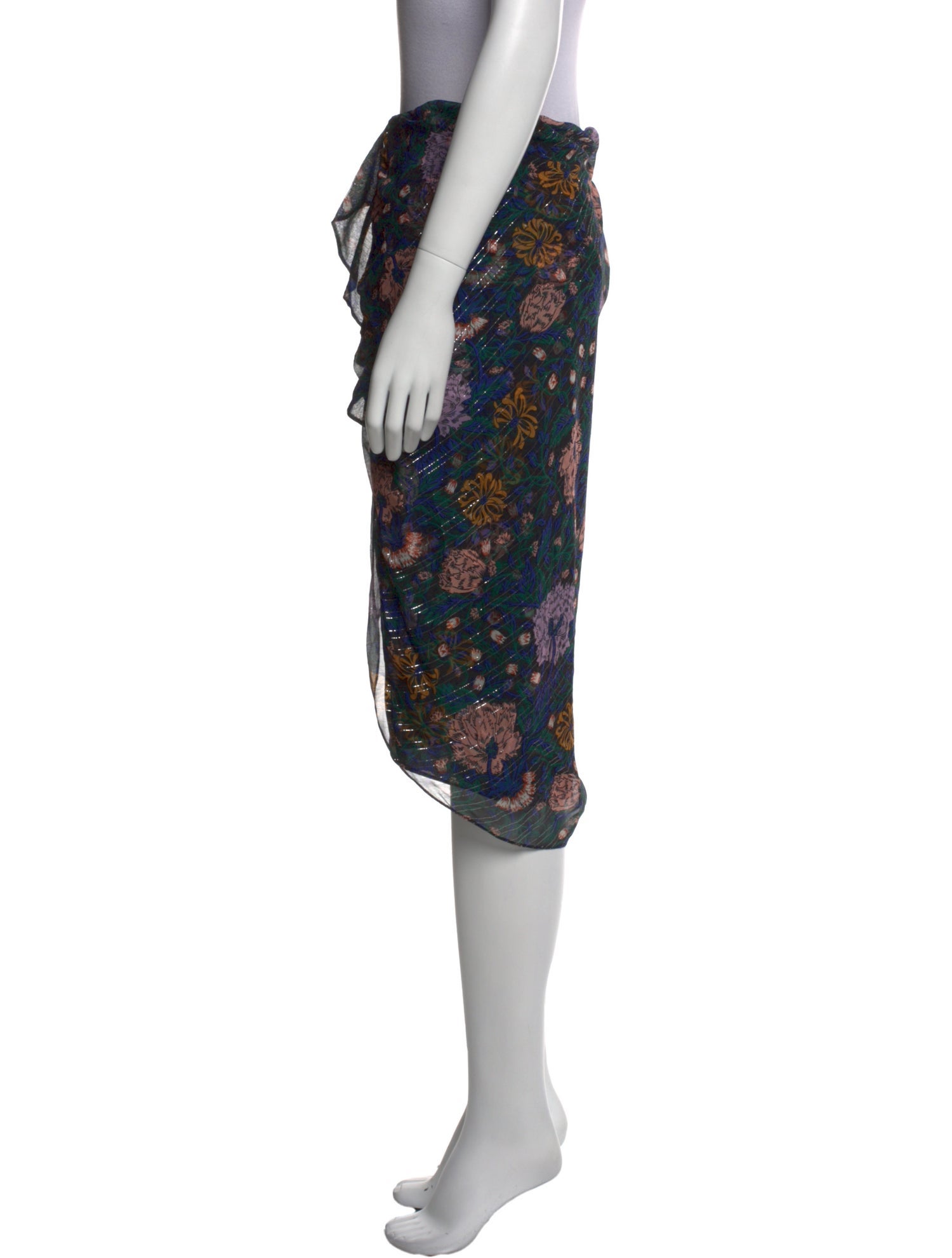 Veronica Beard Silk Knee-Length Skirt