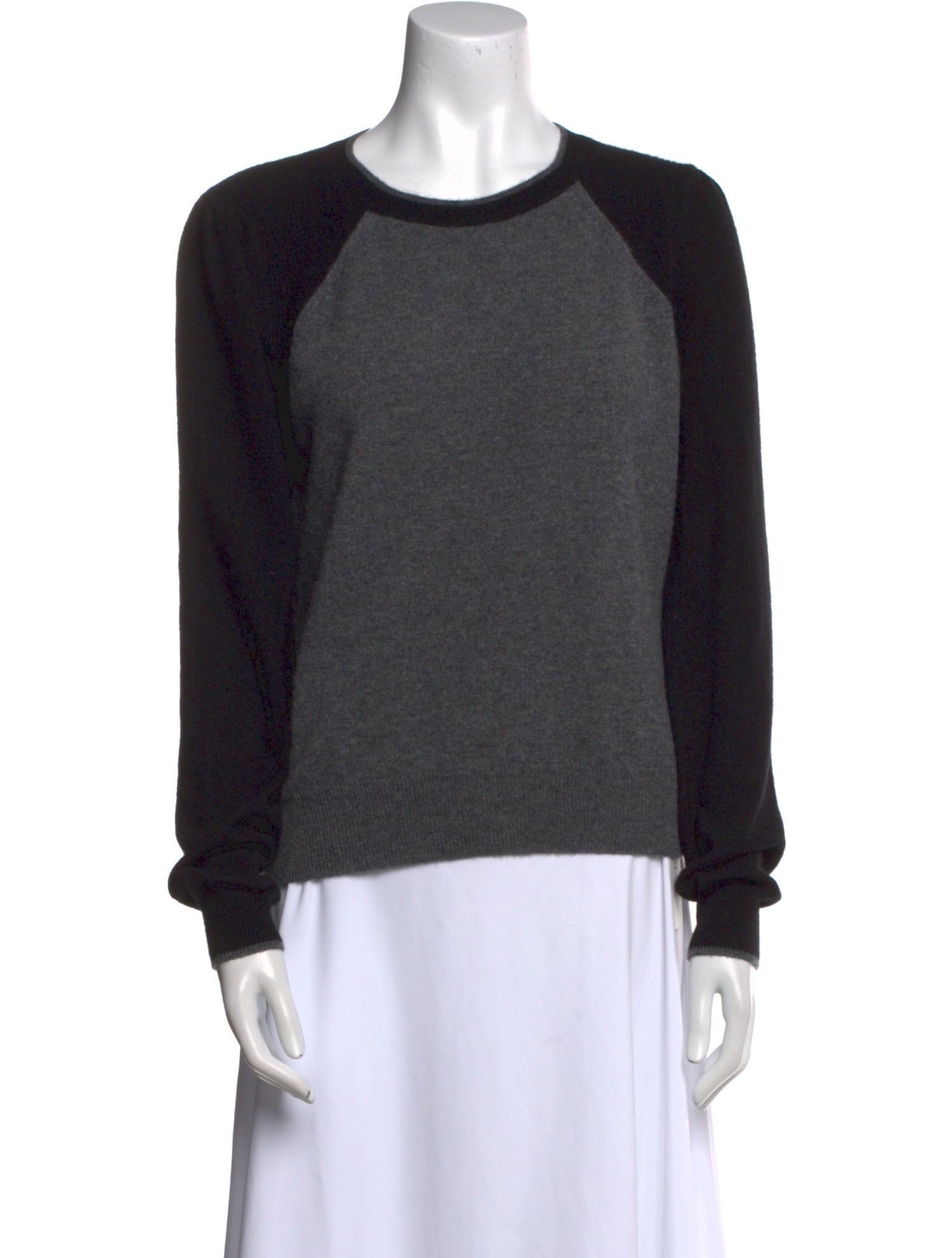 Veronica Beard Cashmere Colorblock Pattern Sweater