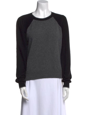Veronica Beard Cashmere Colorblock Pattern Sweater
