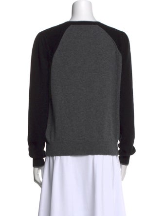 Veronica Beard Cashmere Colorblock Pattern Sweater