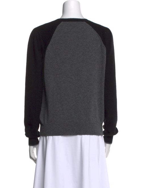 Veronica Beard Cashmere Colorblock Pattern Sweater