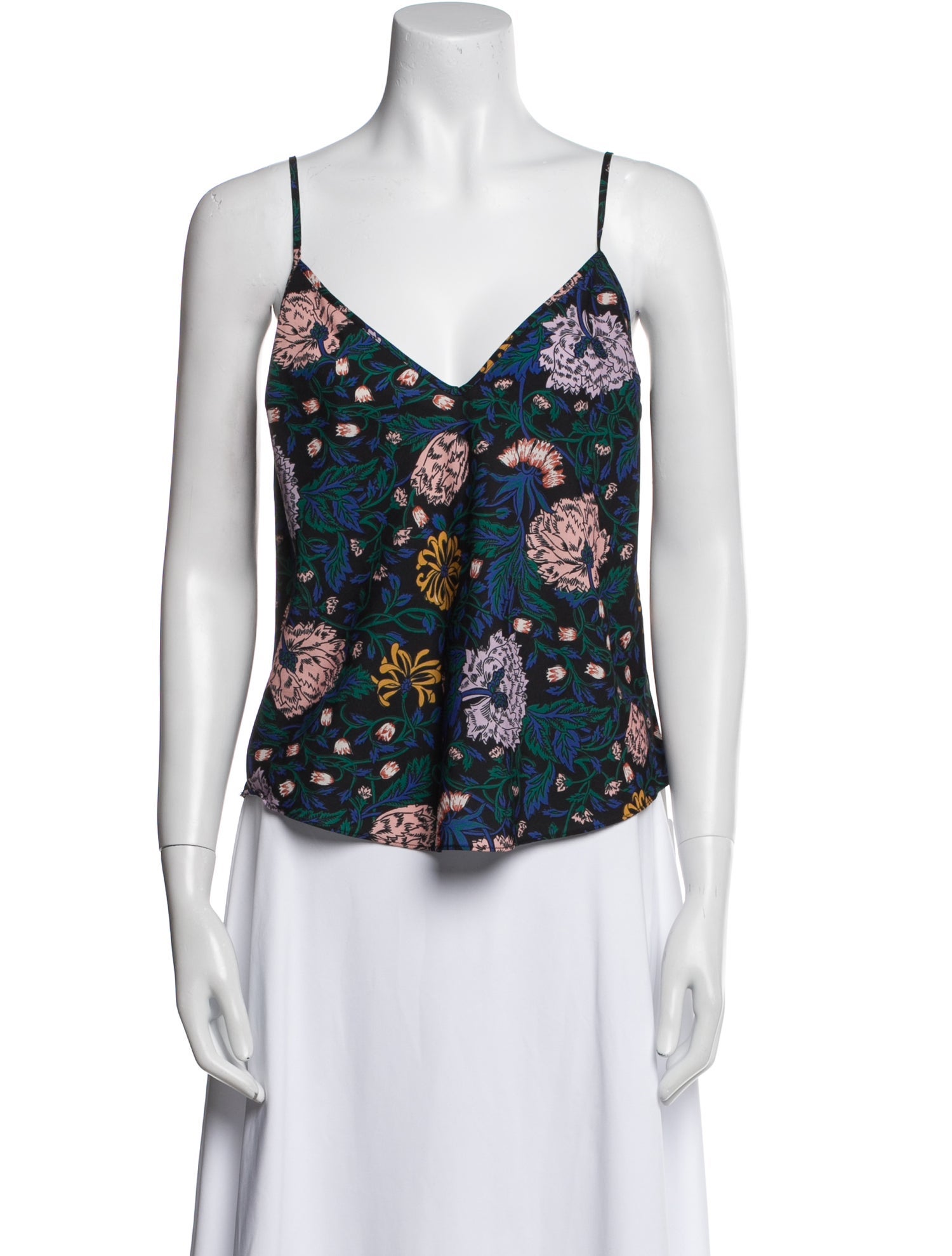Veronica Beard Silk Floral Print Top