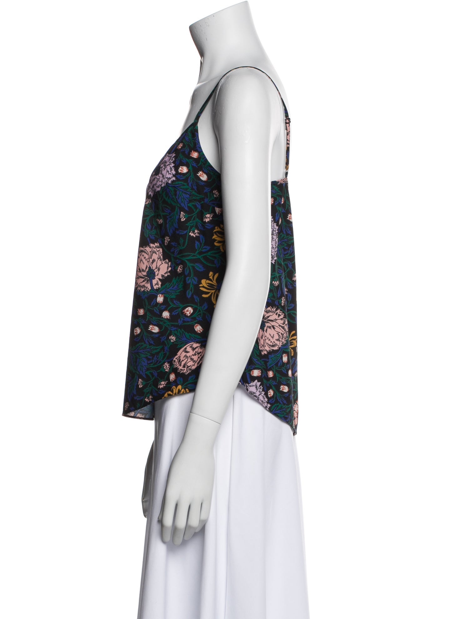 Veronica Beard Silk Floral Print Top