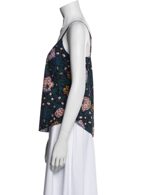 Veronica Beard Silk Floral Print Top
