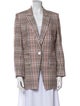 Veronica Beard Plaid Print Blazer